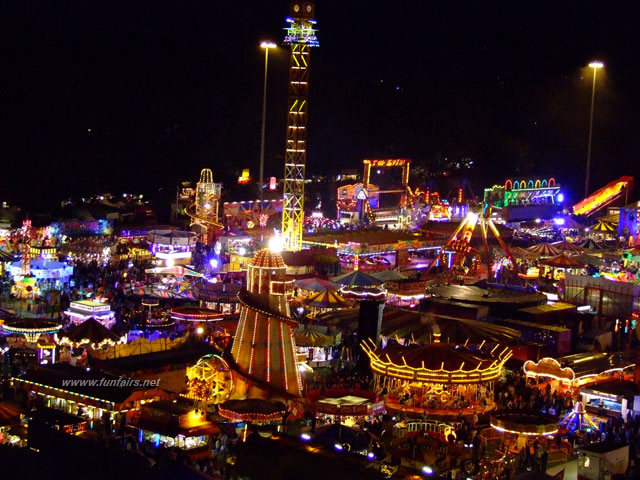 Image of Nottingham Goose Fair at Night